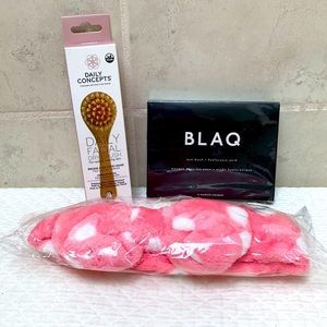 Daily Concepts Dry Brush, Blaq Eye Mask, Headband